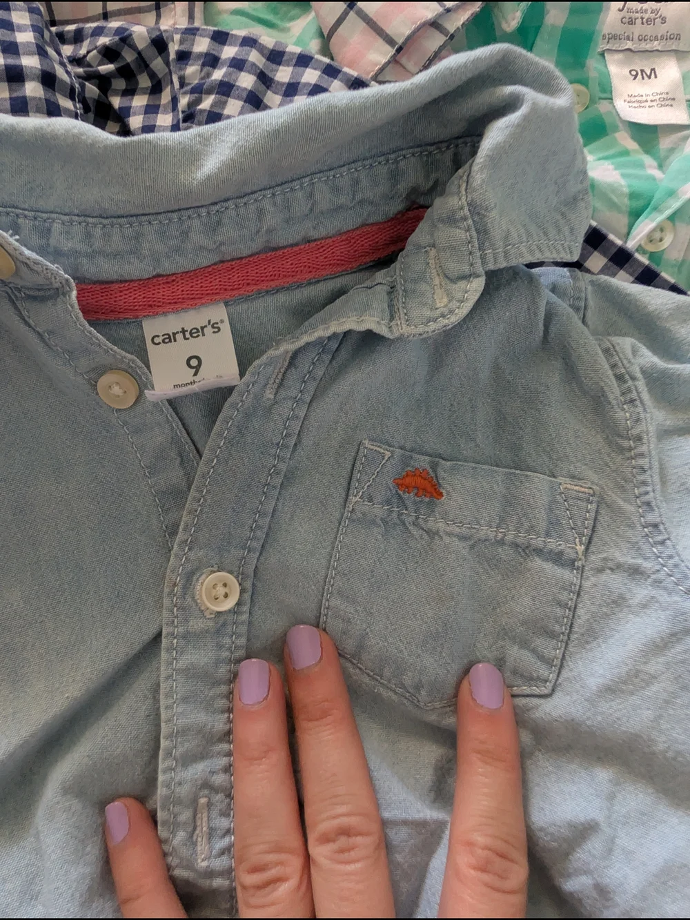 Lot Of Children's Button-Front Shirts